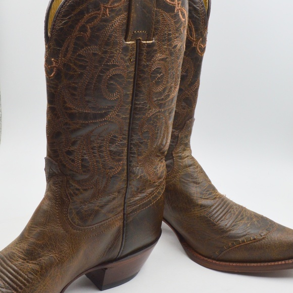 Tony Lama VF6009 Brown Leather Western Cowboy Boots Womans Size 7B EUC - Picture 11 of 11